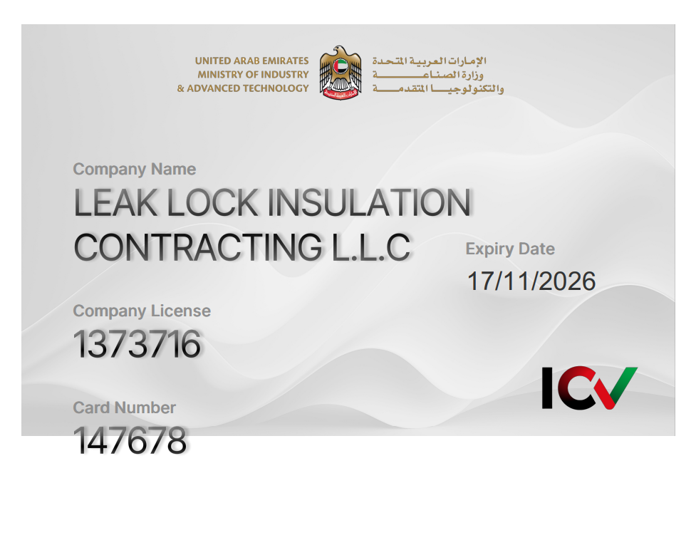 Leak Lock ICV Card