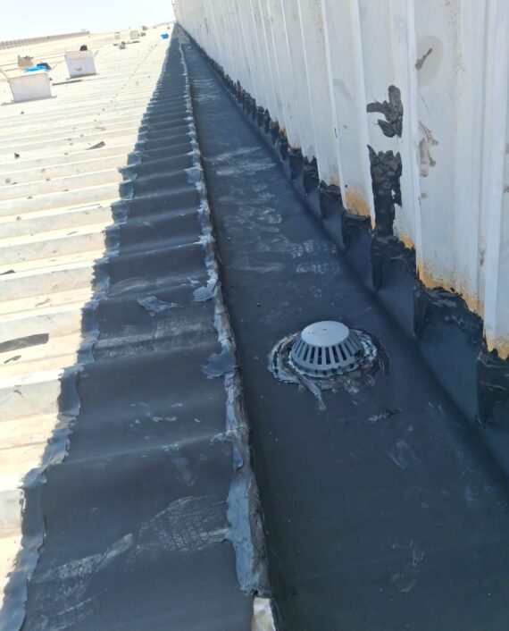Metal Roof Gutter Waterproofing for Gulf Extrusions by Leak Lock UAE, photo 1
